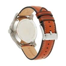 Fossil Men's Quartz/Automatic Leather Three-Hand Watch Grant Series Stainless Steel Case/Scratch-Resistant Glass Mirror ME1144/ME1161/ME1162