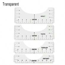 4pcs Tshirt Ruler Guide For Guiding T-Shirt PVC Alignment-T-Shirt Tool Set DIY Drawing Template Craft Tool Drafting Accessories - 4PCS - View 9