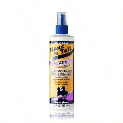 Mane 'n Tail Detangler 12 Oz PH Balanced Formula To Eliminate Tangles Kts Split Ends Adds Shine And Improves Manageability
