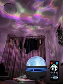 Aurora Wave LED Projector, Northern Lights & Ocean Wave Night Light With Remote Control, USB Powered, Suitable For Bedroom, Gaming Room, Home Theater Decor, Ambiance Lighting And Relaxation