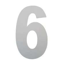 NÚMEROS RESIDENCIAIS AÇO INOX 5 CM FACE ESPELHADA