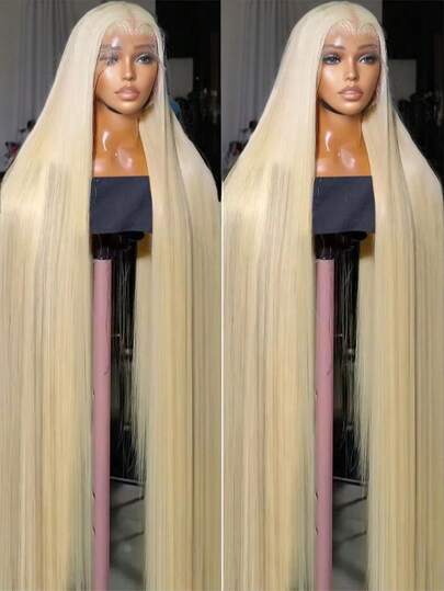 Uveous 200 Density Straight Blonde 613 Hd Lace Frontal Wig 13x4 Brazilian Human Hair Wigs For Women 13x4 Lace Frontal Colored Wig