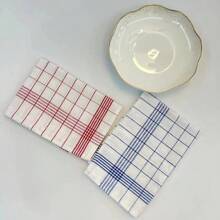 Large Checkered Kitchen Dish Towel, Absorbent Tea Towel, Soft Reusable Cleaning Cloth, Quick-Drying Dishcloth, Dishwashing Cloth - Multicolor - View 8