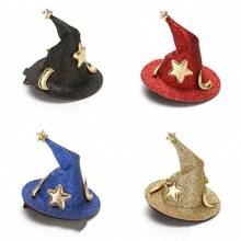 Halloween Haarschmuck, neue rote Hexenhut Haarspange, süße lustige gruselige Party Kopfbedeckung