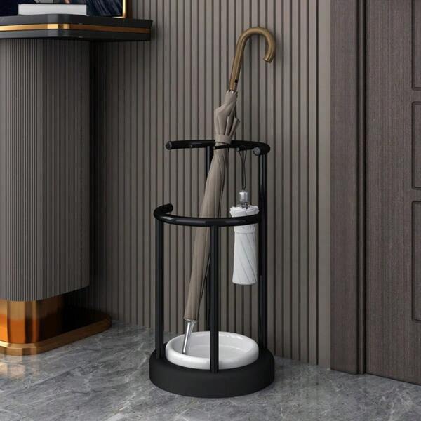 1 pièce Porte-parapluie mural à haute capacité pour la maison, en ABS et acier inoxydable, un support de parapluie mural adapté pour le bureau, l'hôtel, le magasin, le salon, l'entrée, avec un design mignon et à la mode, pouvant également être utilisé comme décoration de salon