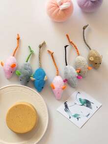 1pc Realistic Mouse Cat Toy, Self-Entertainment Plaything