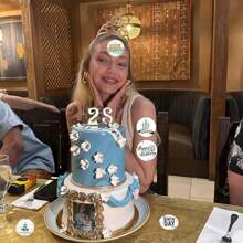 500 张生日快乐主题贴纸，谢谢密封标签，1 英寸圆形，适用于剪贴簿、派对用品和礼品装饰 - 自粘、一次性、圆形、光面、卷起、剪贴簿、用于学校用品、返校 - 生日貼紙1卷500貼 - 查看 5