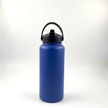 1pc 32oz Stainless Steel Double Wall Insulated Sports Water Bottle With Handle, Leak-Proof Travel Tumbler To Keep Drinks Hot/Cold, Suitable For Outdoor Sports, Camping, Gym, Holiday Gifts, Summer - Multicolor - View 9