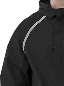 Veste de pluie imperméable et coupe-vent pour homme - Veste softshell respirante pour randonnée avec poches zippées sécurisées, coquille légère pour la randonnée, l'escalade, le camping, les voyages et les aventures quotidiennes