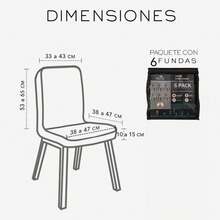 Juego de 6 piezas engrosadas y elásticas juego de asientos de restaurante doméstico antideslizante y resistente al desgaste juego de protección de sillas de restaurante - Gris Oscuro - Ver 11