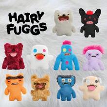 Spin Master 搞笑丑陋怪物 9 英寸毛茸茸 Fuggs 系列毛绒玩具 适合 4 岁以上儿童 毛绒玩具 丑陋泰迪熊娃娃 泰迪熊 奇怪毛绒玩具 Fugler 丑陋怪物 Fugly Monsters - Gnawing Terror (Blue) - 查看 9