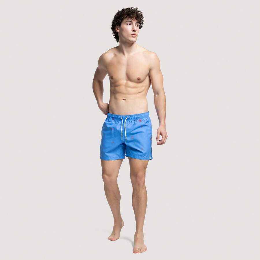 Apres Life Icons Blue Swimshorts - Blue - View 1
