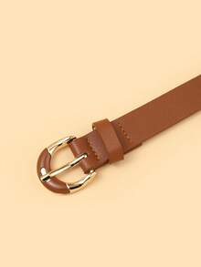 1条合金PU扣腰带，适合搭配连衣裙 - 黑色 - 查看 9