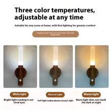 2pcs Motion Sensor LED Night Light, Creative Stairway Lamp, Rechargeable Wall Light, Outdoor Emergency Lamp - Multicolor - View 3