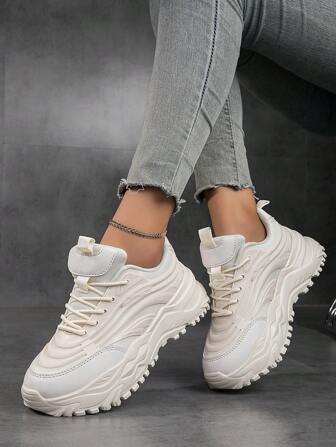 Women's Retro Casual Sneakers, Lightweight, Breathable, Non-Slip, Durable Running Shoes, Fashionable And Versatile Sneakers, Perfect For Daily Wear And Outdoor Activities, Fitness And Training