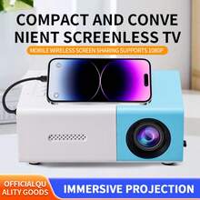 YG300 USB Mini Projector Portable Home Projector-Using A Travel Charger With A Power Of 30W Or More Can Yield A Better Picture Quality - Multicolor - View 3