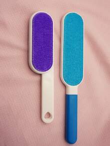 1 件可重复使用的除毛刷，双面宠物毛发去除器，手动静电除尘刷，适用于猫、衣服、沙发、家具、床上用品、地毯清洁