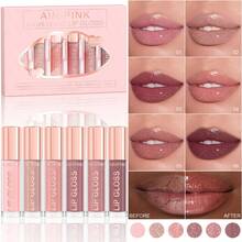 6pcs Pearlescent Lipstick, Easy To Color, Shimmer Lip Gloss, Waterproof, Sweat-Proof, Non-Stick To Cup, Non-Fading, Long-Lasting, Exquisite, Suitable For Gifts, Festival Makeup, And Performance Makeup - Nhiều màu - Xem 12