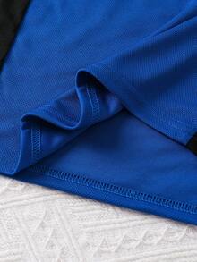 Set da 5 pezzi Magliette sportive a maniche lunghe con scollo rotondo, in tessuto a rete e inserti, adatte per ragazzi dai 7 agli 11 anni, per fitness, ciclismo, tennis, sport casual