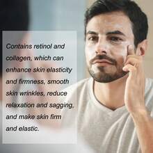 50/100g Men's Retinol Face Cream Collagen Wrinkle Remover Anti-Aging Fade Fine Lines Firming Lifting Soften Repair Skin Deeply Moisturizing Tighten Skin Care - Blue - View 12