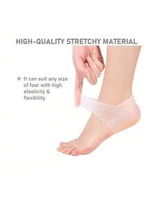 1/2pairs Gel Heel Protectors, Prevent Blisters Heel Sleeves, Silicone Heel Cups And Ankle Protectors, Relieve Heel Pain And Cracked Heels, For Men And Women