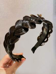 1条女士编织发带，宽边发带，蓬松头饰，复古优雅风格，女士发带，女士发饰，防滑齿设计，适合日常休闲佩戴 - 彩色 - 查看 12