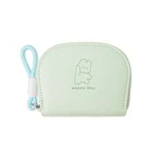 可爱熊猫女士短款钱包风琴卡包拉链零钱包钱夹休闲手拿包便携女孩PU皮革零钱包女士钱包迷你钱包钱包卡包钱包腕包