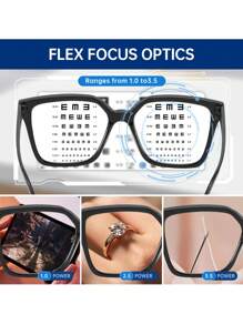 1 件/4 件塑料多色豹纹几何全框 6 屈光度可选，+1.0 至 +2.5 放大倍数女士老花镜适合日常生活办公室阅读商务适合所有脸型