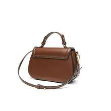 2026新款时尚女士通勤单肩包，翻盖斜挎包 - 咖啡 - 查看 6