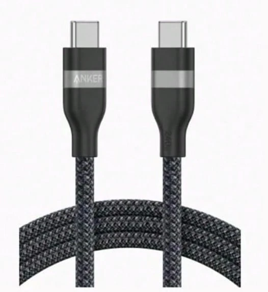 anker A82E2耐用快充線 Type-C接口 快速充電 高強度編織線材 防暴力拉扯 萬次彎折測試 持久耐用 黑色 - 黑色 - 查看 1