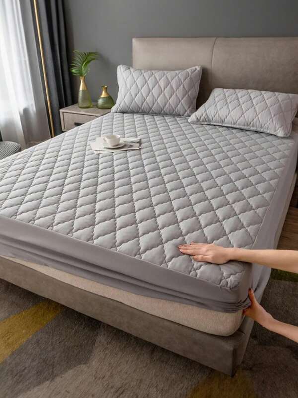 Protector Cubre Colchón Impermeable Cobertor Colchón Acolchado Hipoalergénico Y Ultrasuave Antiácaros Transpirable Funda De Colchón Elástico Ajustable
