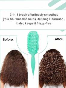 Hair brushes-EU 卷发造型梳套装，适用于卷发，蓬松提拉造型梳，干湿两用，卷发梳，可分束造型，减少毛躁和断裂，打造柔顺、亮泽、有弹性的卷发，尤其适合波浪卷和螺旋卷，也是一款方便的解结头发工具。 - 彩色 - 查看 6