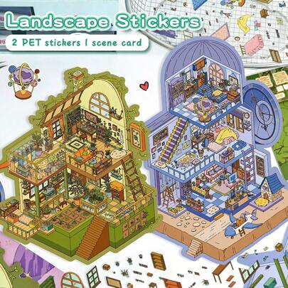 ملصقات كبيرة الحجم Y للوساحة، عصي لاند سكيب للبالغين، عصا منزلية، ستيكرات سكرابوك، ديكورات منزل مصغرة ثلاثية الأبعاد، أدوات دبابيس & lt؛ مسامير كراب بوك y، إكسسوارات لاندسكاب، ألعاب سكاكر، أجهزة كمبيوتر محمولة، قابلة لإعادة الاستخدام، متوفرة بمقاسات متعددة