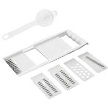 1 套 16/22 件厨房蔬菜刀，ABS 材质蔬菜切割食品切片刀，带 8 个不锈钢刀片厨房工具套装，包括洋葱切碎器、土豆切割器和食物容器，适用于家庭烹饪