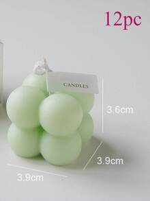 1/2/12pcs Mini Magic Cube Scented Candle,Handmade Bubble Shaped Candles Cute Aromatherapy Candles For Halloween,Spooky,Autumn,Festival,Holiday ,Winter,Holiday,Festival,Room Decor,Gifts Graduation,Candle Wholesale