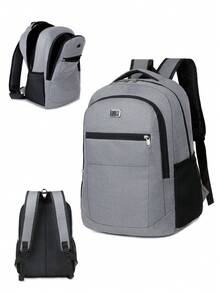 旅行笔记本电脑背包，商务防盗超薄坚固笔记本电脑背包，大学学校电脑包礼物，适合男女，适合 15.6 英寸笔记本电脑 - 彩色 - 查看 4