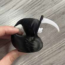 Gothic Duck Of Death - Garage Kit, Unique Gothic Style Gift And Collectible, Novelty Decoration, Dark Satanic Evil Duck Ornament For Desktop Home Decor - Đen trắng - Xem 11