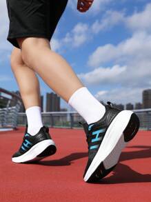 Herren Neue Mode Sneaker, atmungsaktives Obermaterial-Design, dicke & strapazierfähige Laufsohle, geeignet für Outdoor, Campus, Laufen & vielseitig einsetzbar