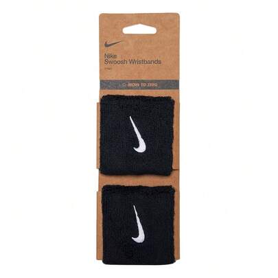  Nike Swoosh Classic Wristbands 2 Pack, Unisex Outdoor Daily Training Sports Minimalist Sweat-Wicking Wrist Sleeve, II5301-010