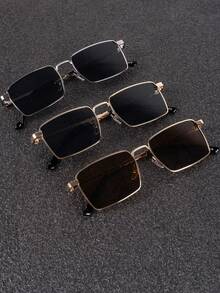 1pc Unique Twisted Leg Fashion Oval Fashion Glasses Set, Stylish Back To School Preppy Look - Multicolor - View 4