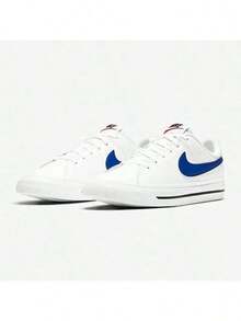 Nike 童鞋大童 全新COURT經典透氣輕便運動鞋小白鞋休閒鞋板鞋 - 藍白色 - 查看 1
