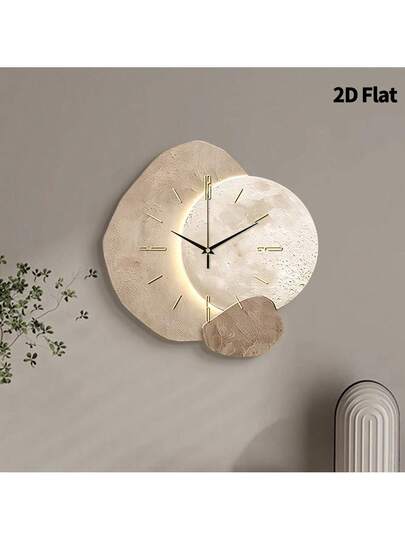 1pc Creative Asteroid Texture Wand Clock, Super Silent Quartz Movement, No Ticking, ating Clocks In Living Rooms,Bedroom Room, Offices, Restaurant, Cafes, Perfect ative Friends Family view 5