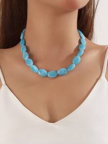 1 件复古串珠项链，迷人波西米亚风项链，个性珠宝，彩色颈链，日常项链，度假，派对，约会项链，送给她的礼物