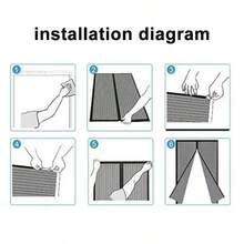 قطعة واحدة من شبكة موسكيتو ماغنيتيك سوداء، مع شريط إغلاق مغناطيسي، إغلاق ذاتي، ممر غير مرئي، سهل التركيب والإزالة، يأتي مع صنبور لاصق وأساور تركيب ذهبية، لا يتطلب الحفر، متوفر بخطوط متعددة (80 سم - 140 سم) و 210 سم، مناسب للأبواب الخارجية، باب الشرفة، الأغطية