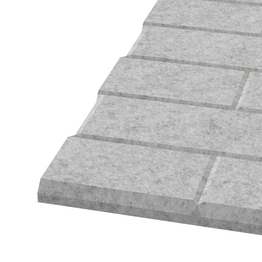 VA-Cerulean Panele akustyczne 3D, samoprzylepne panele pochłaniające dźwięk, odpowiednie do dekoracji ścian i akustyki pomieszczeń, panele dźwiękochłonne, panele ścienne, dźwiękoszczelna dekoracja ścienna – czarne/jasnoszare/białe, wygląd cegły - Jasnoszary - Zobacz 1
