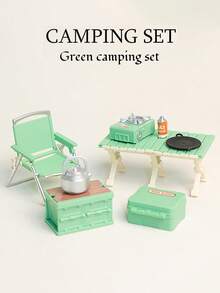 Miniatur-Haushaltsgeräte, Camping-Geschirr-Set, dekorative Sammlerstücke, Dessert-Tisch-Accessoires, Aktivitäts-Displayprops, realistische Modelle, Spielzubehör, Rollenspiel-Set - Verschiedenfarbig - Übersicht 15