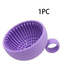 化妆刷清洁剂 - 优质硅胶刷子和防滑碗 - 轻松深度清洁所有面部刷子 - 多功能，美容刷毛清洁碗，硅胶化妆刷擦洗垫，清洁盒，便携式清洁器 - 彩色 - 查看 12