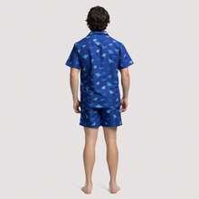 Short Sleeve Manta Cuban Shirt - Blue - View 2