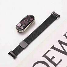 小米手环 10/9/8 不锈钢表带，小米手环 8/9 智能手环替换表带，米兰尼斯表带配件 - 小米手環 8 9 10 - 查看 6