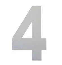 NÚMEROS RESIDENCIAIS AÇO INOX 5 CM FACE ESPELHADA